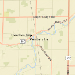 Pemberville Ohio Street Map