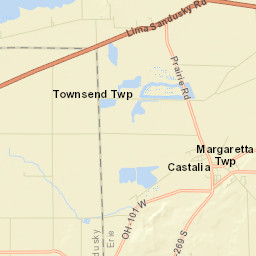 Castalia Ohio Street Map