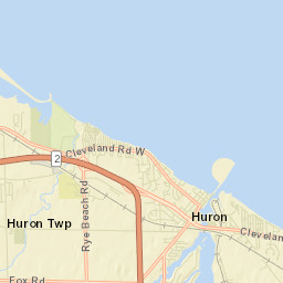 Rye beach Ohio Street Map