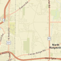 North Ridgeville Ohio Street Map