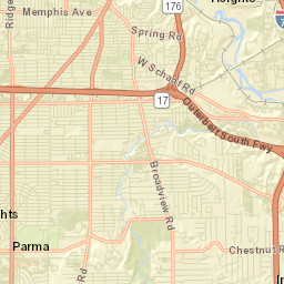Seven Hills Ohio Street Map