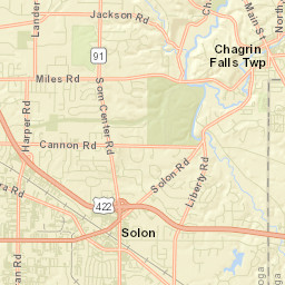Solon Ohio Street Map