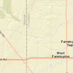 West Farmington Ohio Street Map