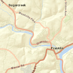 Sugarcreek Street Map