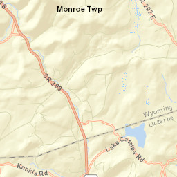 Harveys Lake Street Map