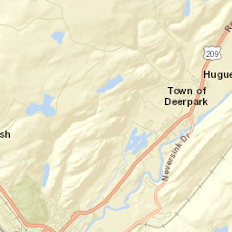 Huguenot New York Street Map