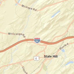 Slate Hill New York Street Map