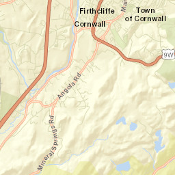 West Cornwall New York Street Map