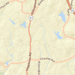 West Haddam Connecticut Street Map