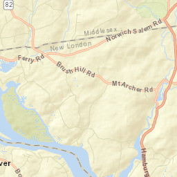 Sterling City Connecticut Street Map