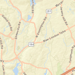 Old Mystic Connecticut Street Map