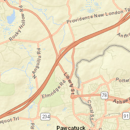 North Stonington Connecticut Street Map
