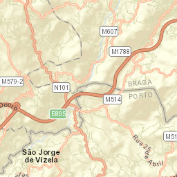 Vizela Street Map