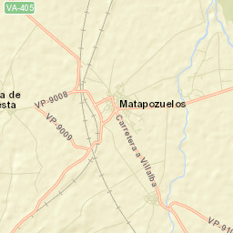 Matapozuelos Street Map