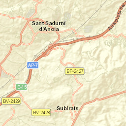 Subirats Street Map