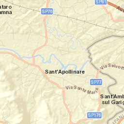 Sant'Ambrogio sul Garigliano Street Map