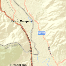 Sesto Campano Street Map