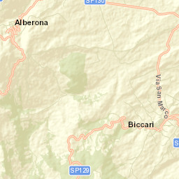 Biccari Street Map