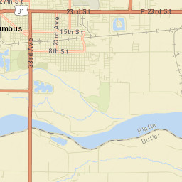 Lincoln Highway, Columbus, NE 68601, USA Street Map