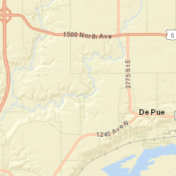 Depue Street Map