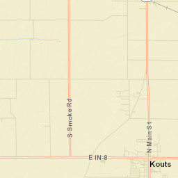 Kouts Street Map