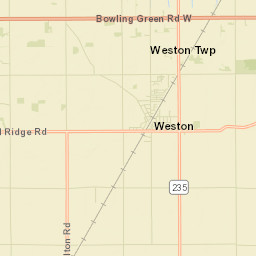Weston Ohio Street Map