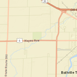 Stony Prairie Ohio Street Map