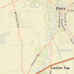 Elyria Ohio Street Map