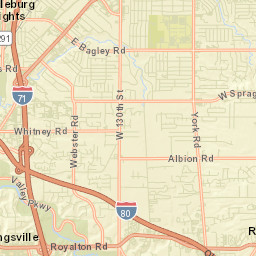 Middleburg Heights Ohio Street Map