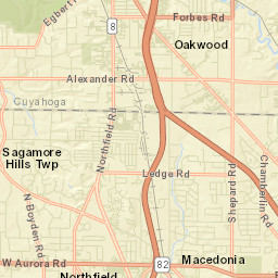Walton Hills Ohio Street Map