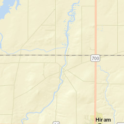 Hiram Rapids Ohio Street Map