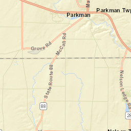 Parkman Ohio Street Map