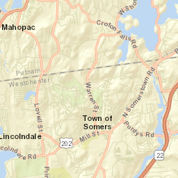 Somers New York Street Map