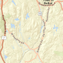 West Redding Connecticut Street Map