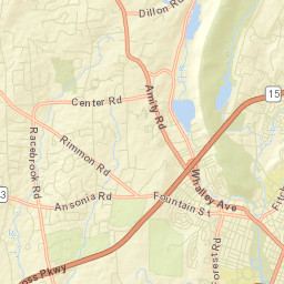 West Hills Connecticut Street Map