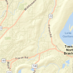 Totoket Connecticut Street Map