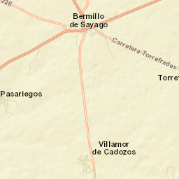 Bermillo de Sayago Street Map