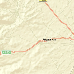 Aguarón Street Map