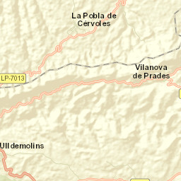 Vilanova de Prades Street Map