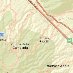 Marzano Appio Street Map