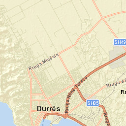 Durrës District Street Map