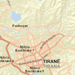 Tirana Street Map