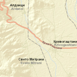 Krivogashtani Street Map