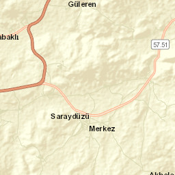 Saraydüzü Street Map