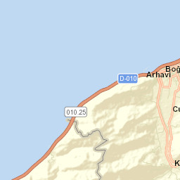 Arhavi Street Map
