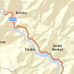 Borçka Street Map