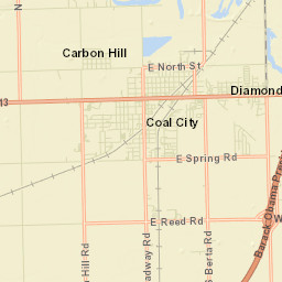 Coal City Street Map