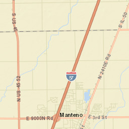 Manteno Street Map