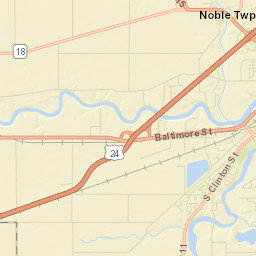 Brunersburg Ohio Street Map