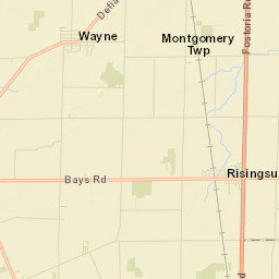 Risingsun Ohio Street Map
